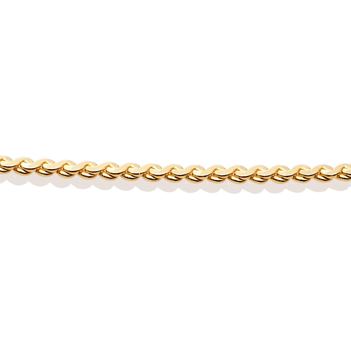 Necklace | Serpentine Chain gold plated - Silver - 50cm SN-SPG-050