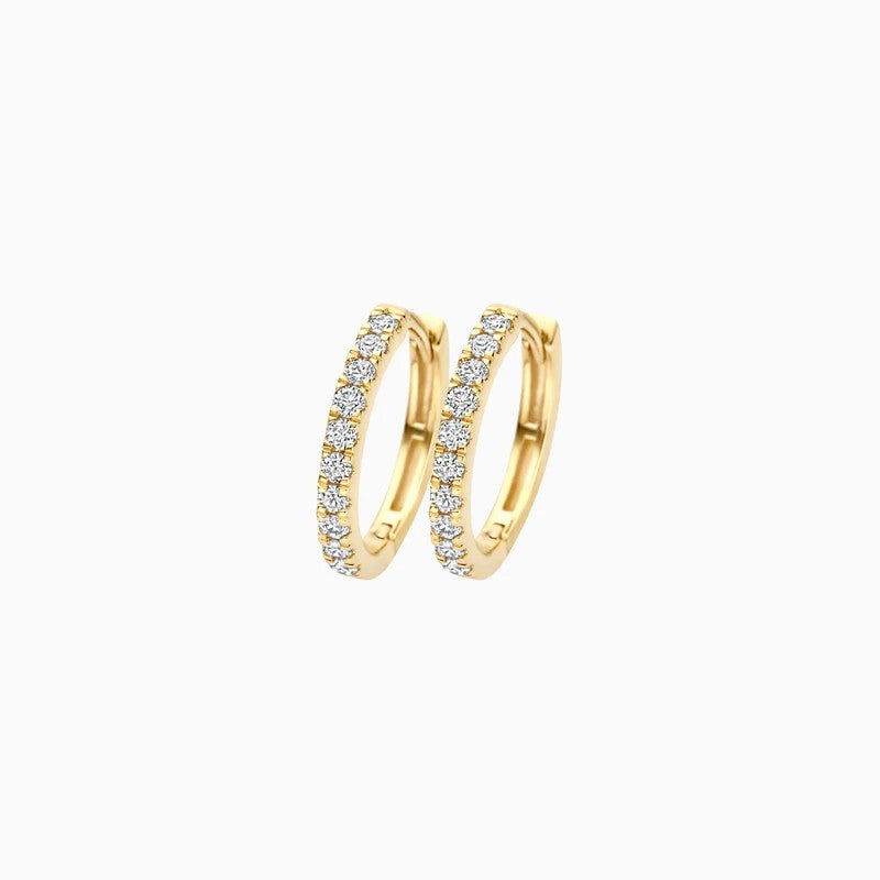 Blush Lab Diamonds geelgouden oorringen met diamant LG7012Y