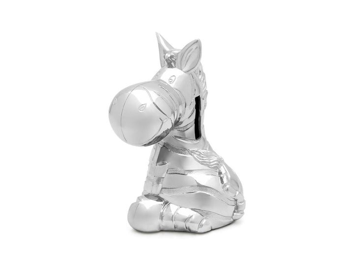 Spaarpot Zebra zilver kleur 6011060