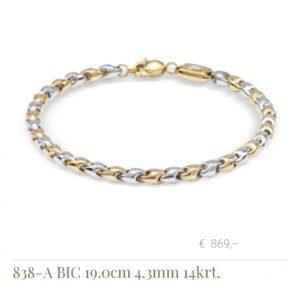 Monzario armband bicolor 838-A BIC