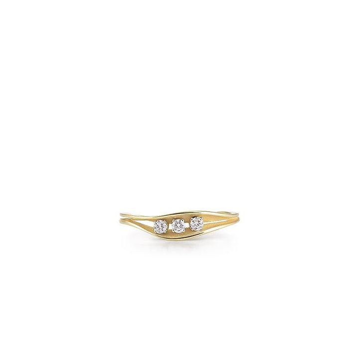 Annamaria Cammilli Dune Stacking Ring – Yellow Sunrise Gold – 0.15 ct Diamant