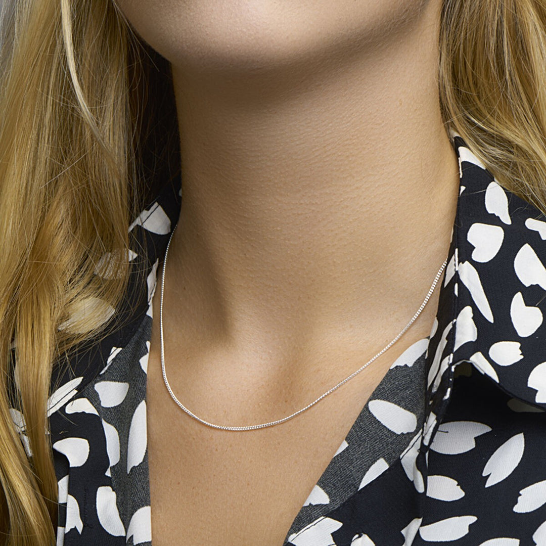 Zilveren collier 1.4 mm 45 cm