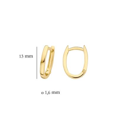 Blush Jewels oorringen 7223YGO - 14k Geelgoud