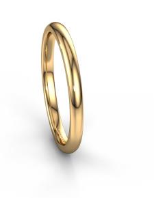 14 kt aanschuifring 2.6 mm breed