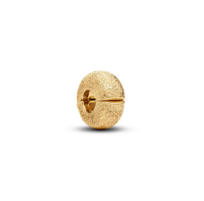 PANDORA Textured Mini Fixed Clip Charm Stopper 764771C00