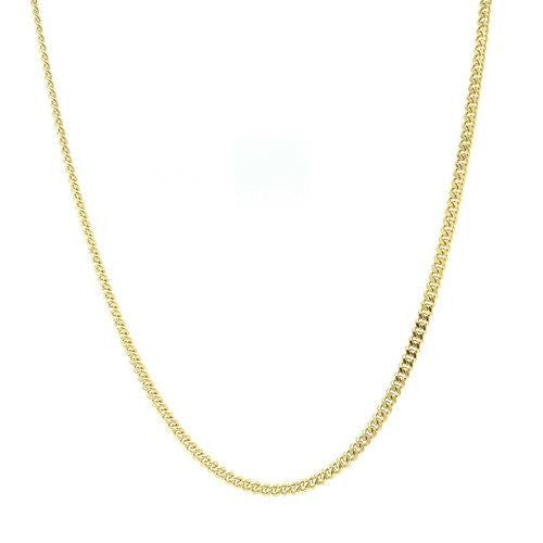 14 kt collier 60 cm 2 mm geslepen gourmett