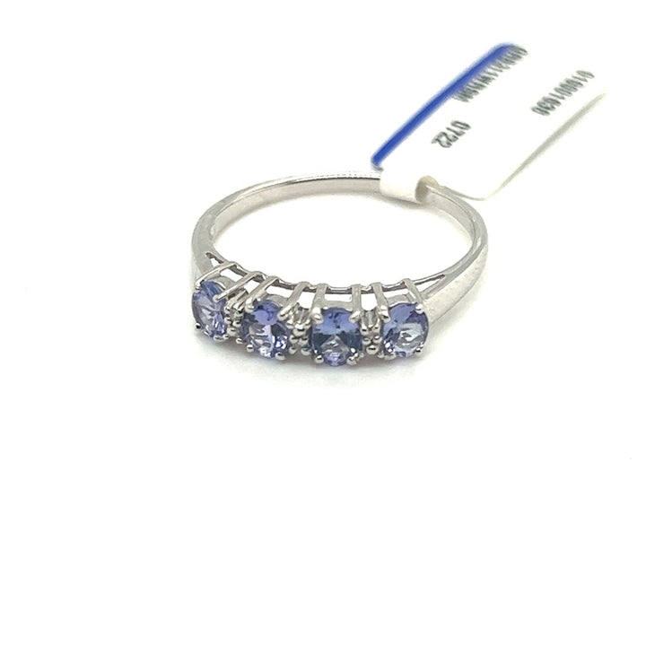 14 kt witgouden ring tazaniet