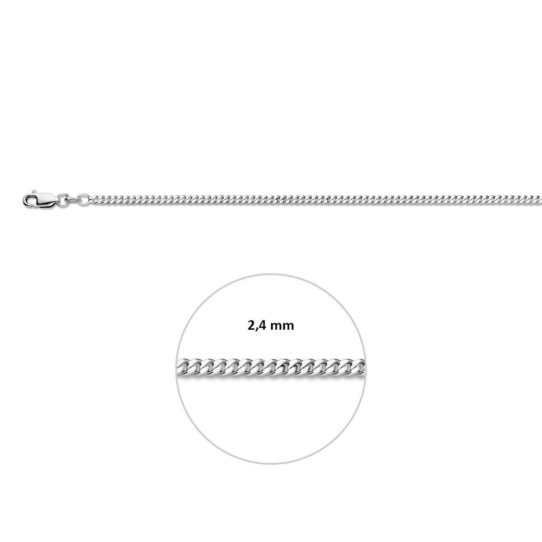 Lengtecollier gourmette 2,4 mm 50cm 10.02018