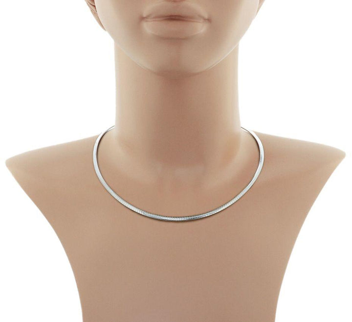 Zilveren Omega collier 2.75mm 45 cm