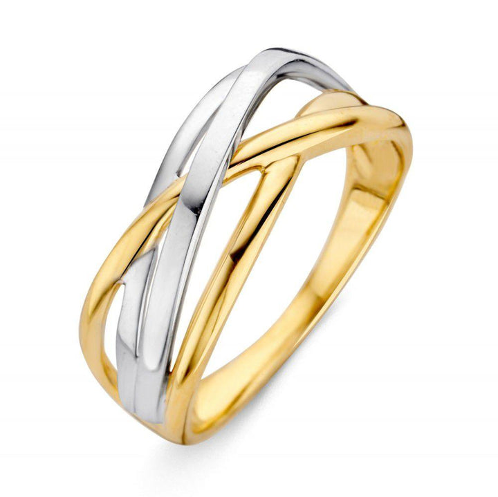 RF404397 14 karaat bicolor gouden ring