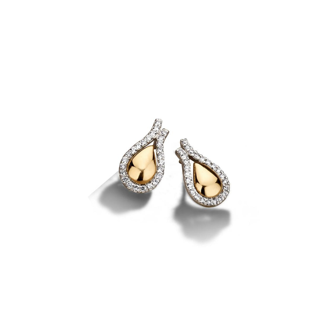 18 kt oorstekers op oor 059310/A Diamant