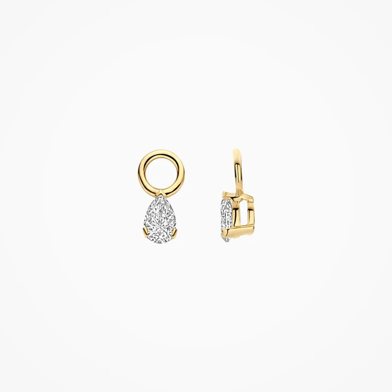14k Geelgoud Lab Diamonds Oorbedels LG9004Y