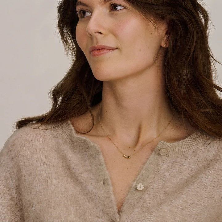 Collier met ringen 3087YGO - 14k Geelgoud