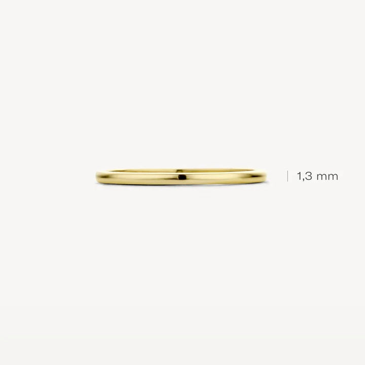 14k Blush jewels ring goud glad design 1,4 mm breed 1197YGO