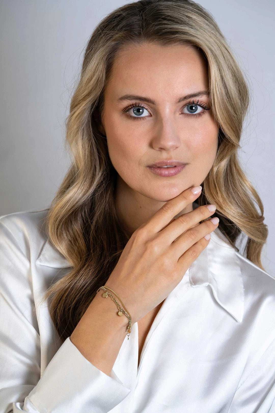 ZINZI Gold Plated Zilveren Multi-Look Armband ZIA2368