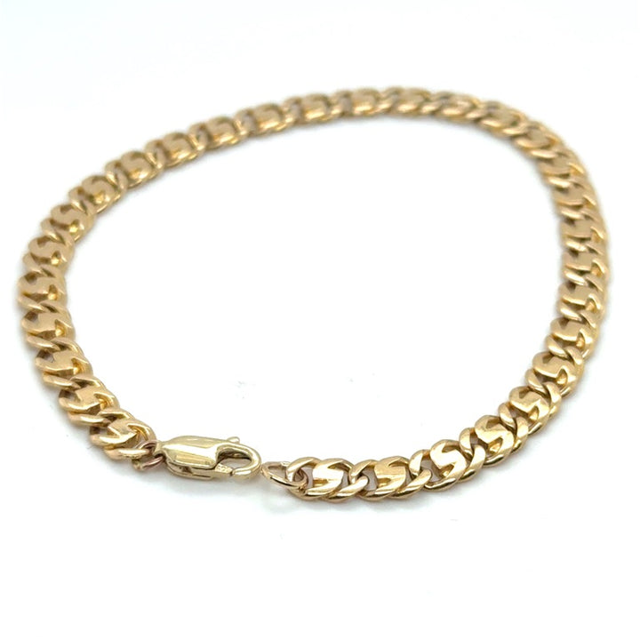 14 kt Geelgouden Armband Fantasie Schakel 19 cm – Huyscollectie