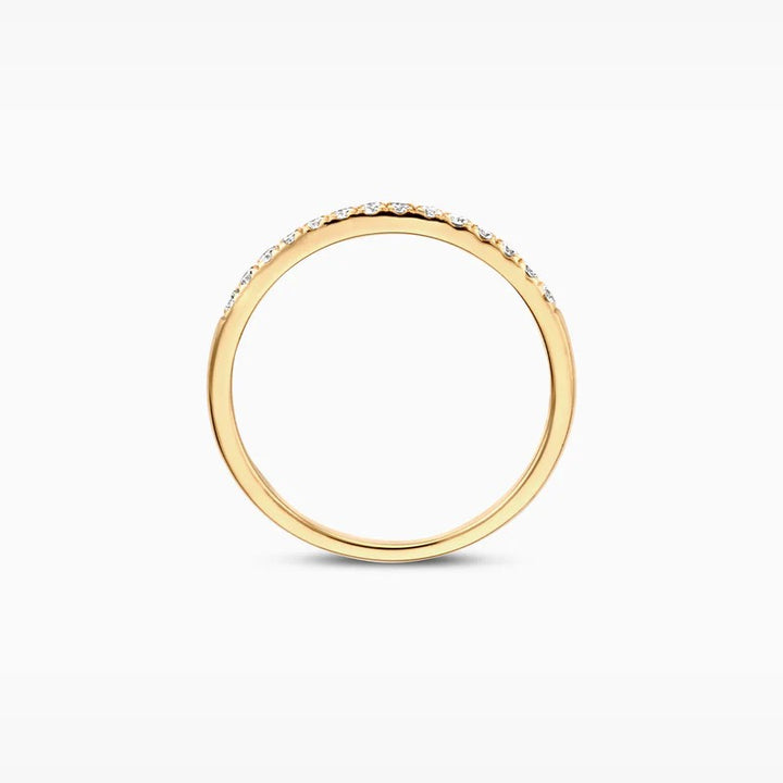 14 kt Geelgouden Ring met Lab Grown Diamant 0,21 ct - LG1012Y