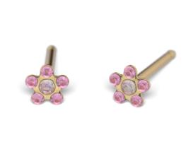 Studex schietoorbellen Daisy Double met crystal