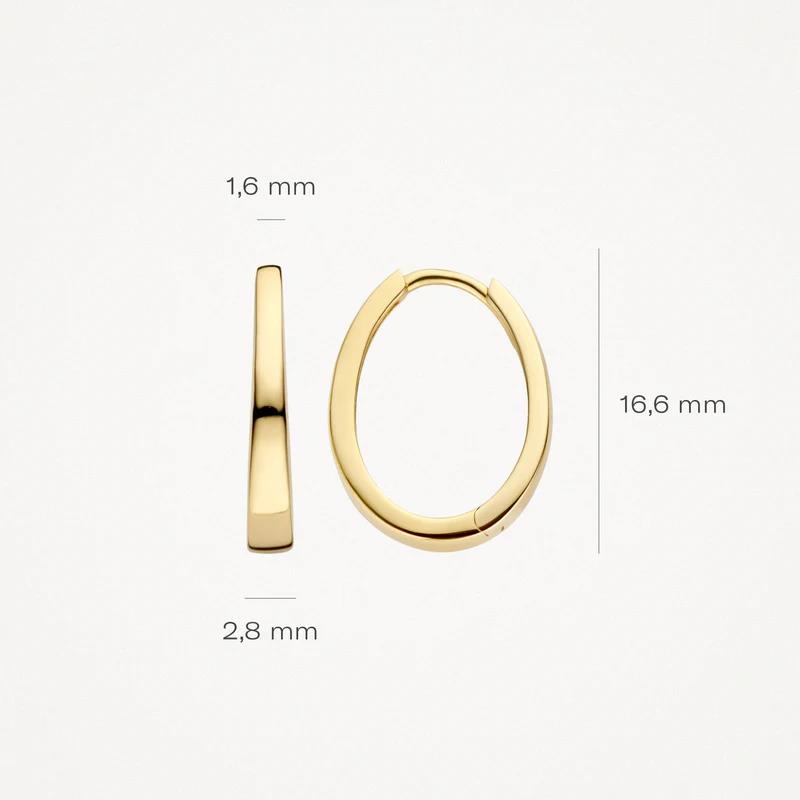 14k Geelgoud Oorringen 7278YGO