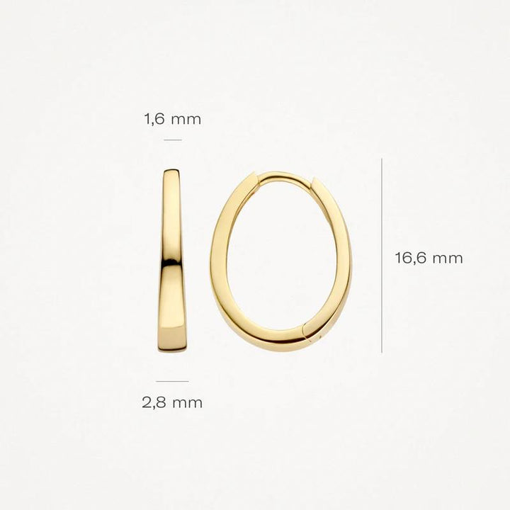 14k Geelgoud Oorringen 7278YGO