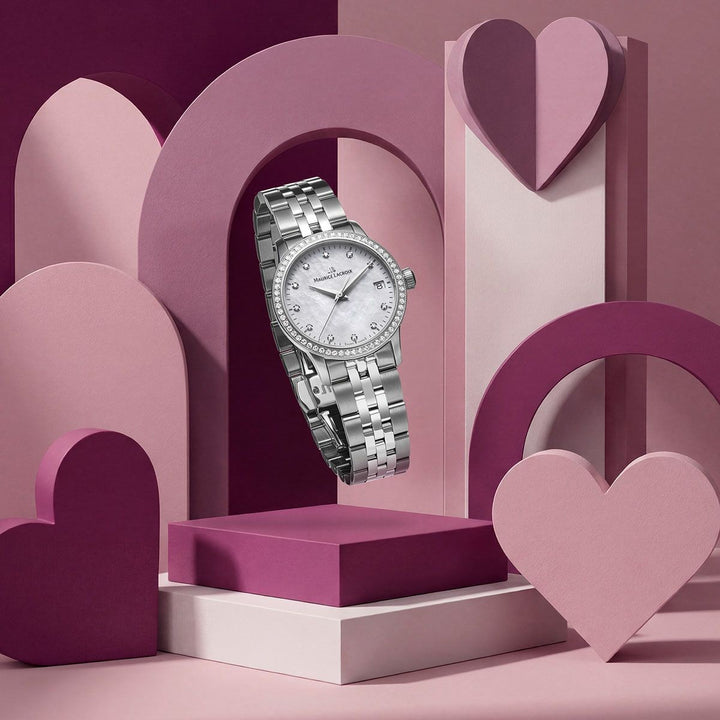 Maurice Lacroix 1975 Lady Quartz 33mm met Diamant – 751006-SD502-170-1