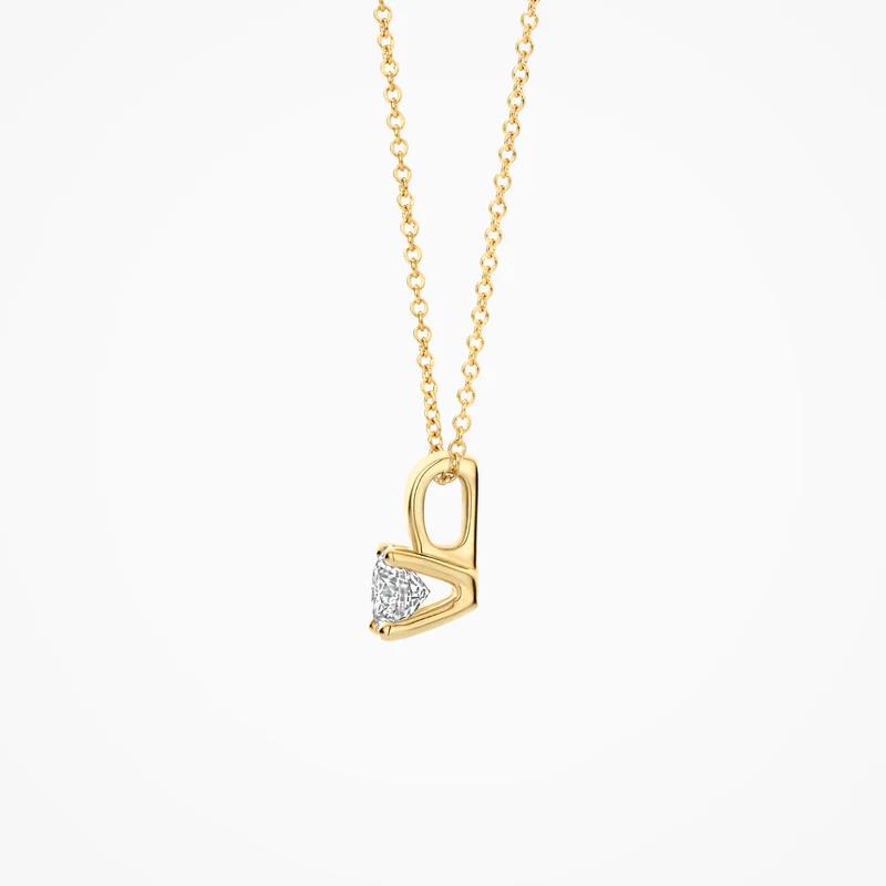 Blush Lab Diamonds geelgouden hanger met diamant LG6001Y