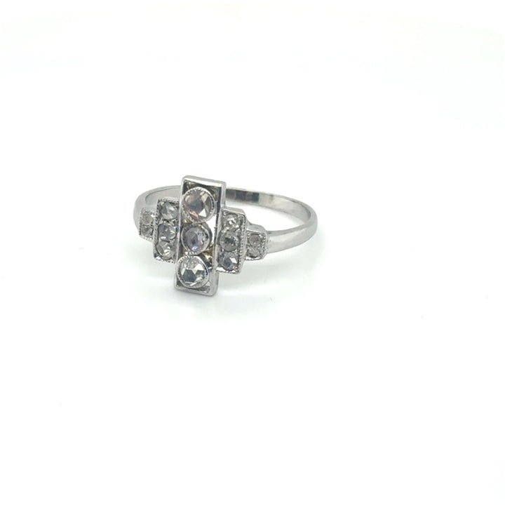 14 kt Art Deco Ring met Diamant