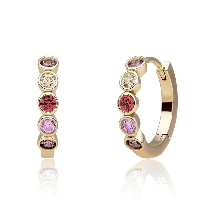 Sparkling Jewels Tube Huggies Multicolour Zirconia – EAG35-MULTI02