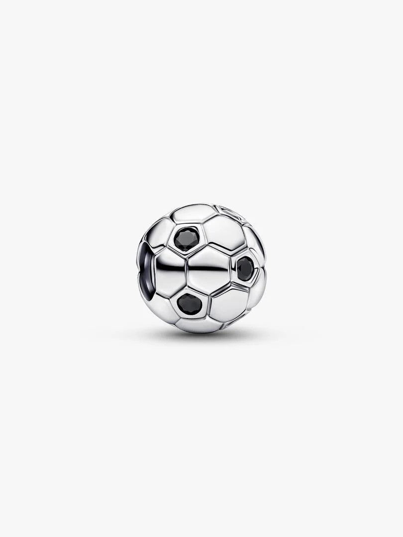 PANDORA Voetbal Bedel Sterling Zilver met Zwarte Zirkonia's 794710C01
