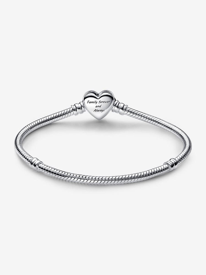 Pandora Moments Snake Chain Armband met Hartsluiting 592645C01 19 cm