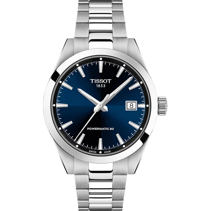 Tissot Gentleman T165.807.11.041.00 automaat staal blauw 38mm