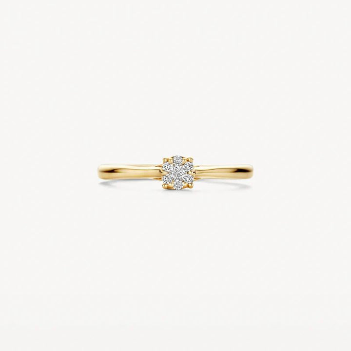 14k Geelgoud Diamanten ring 1665YDI