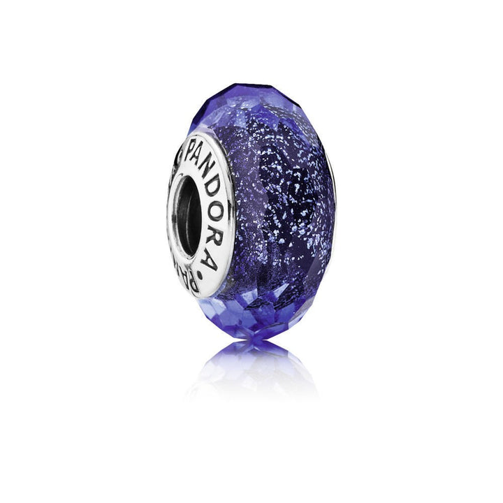 Pandora Moments 791646 - Bedel van blauw murano glas en zilver