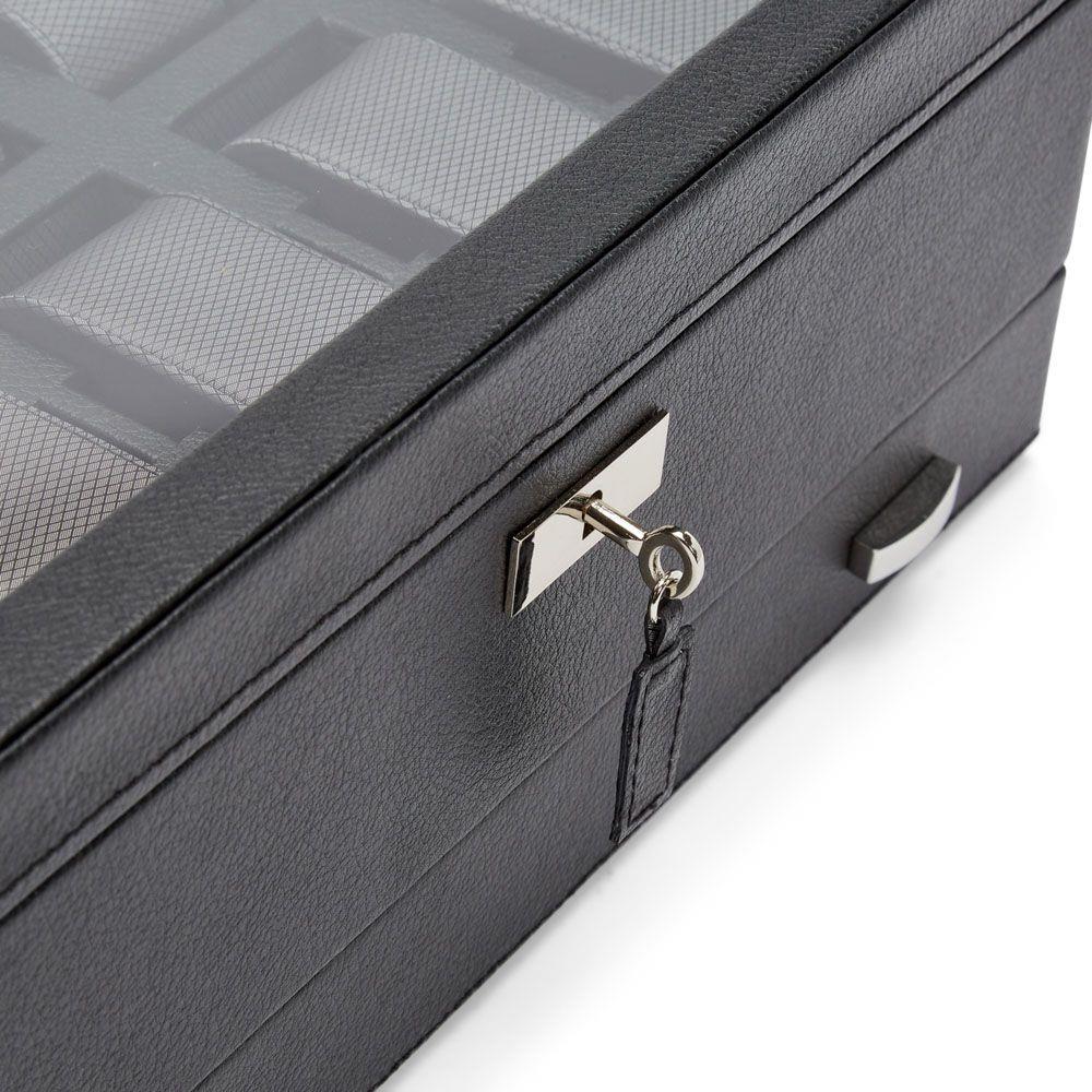 466202 Viceroy 10 PC Watch Box w/ Drawer - Black