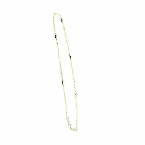 Monzario 1188-A BIC 14 Karaat Bicolor Gouden Armband