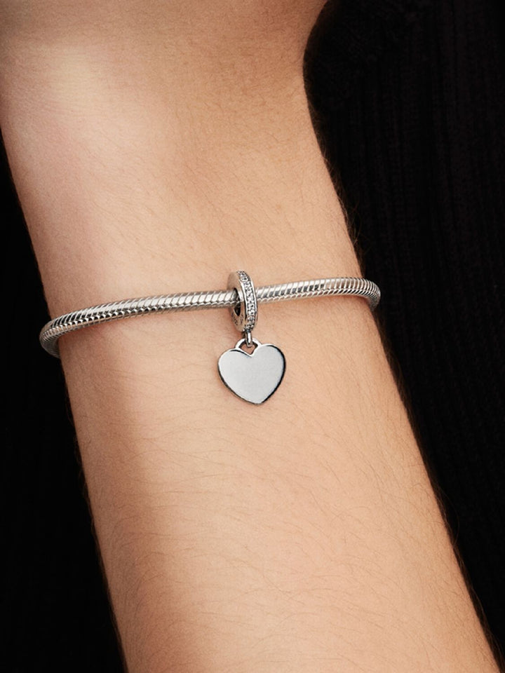 Pandora hartvormige hangende bedel graveerbaar 798761C01