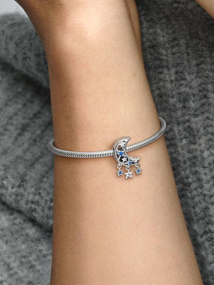 Pandora Bedel Silver Ster &amp; Halvemaan Charm 799643C01