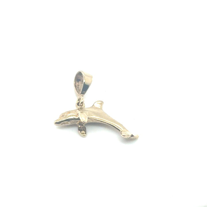 14 kt hanger dolfijn geelgoud