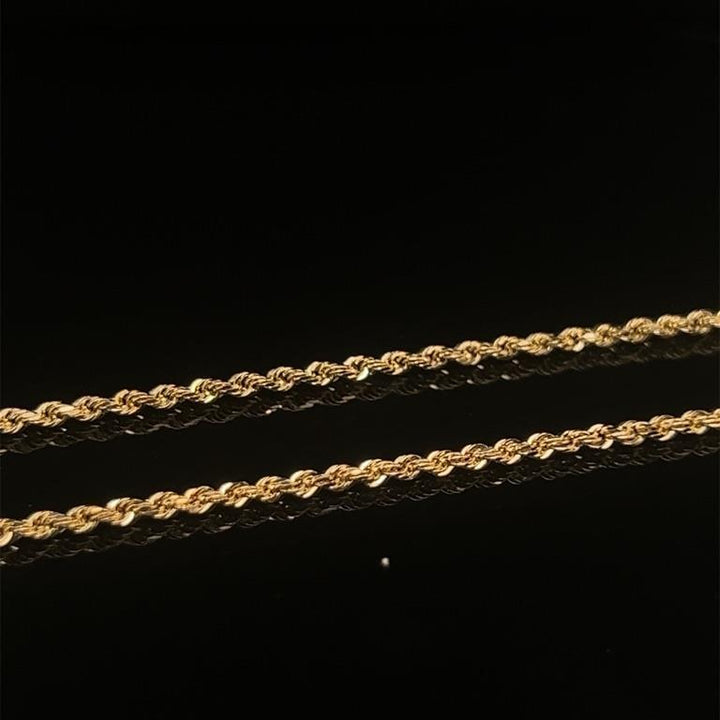 14 kt koordcollier 1,5 mm 60cm geelgoud MASSIEF