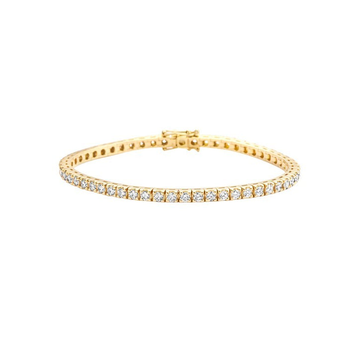 18 karaat geelgouden tennisarmband met 4,29 ct diamant