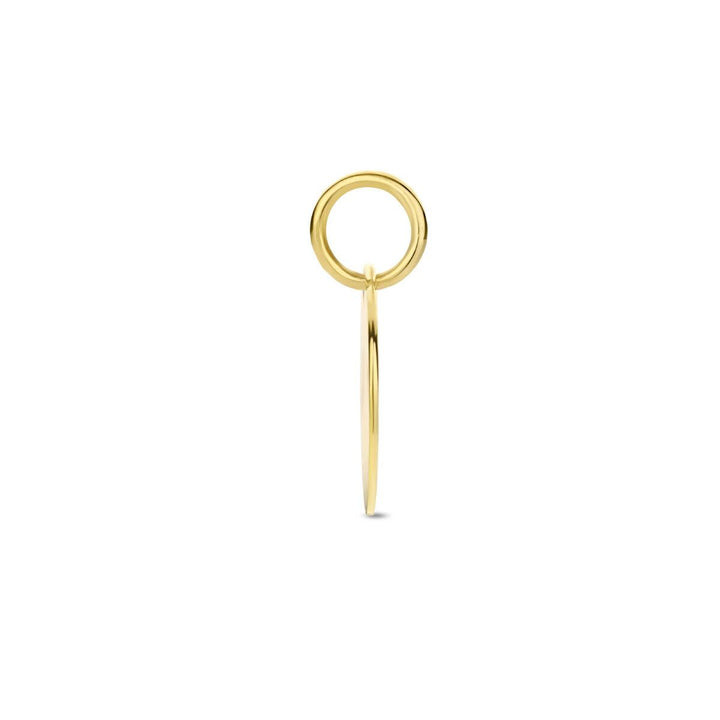 14k graveerhanger 1.4cm diameter 10mm.