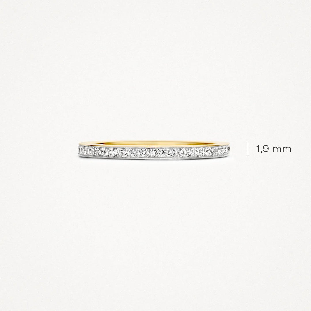 Blush Jewels ring 1119BZI - 14k Geel en Wit Goud met Zirkonia