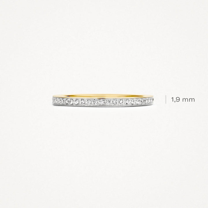 Blush Jewels ring 1119BZI - 14k Geel en Wit Goud met Zirkonia