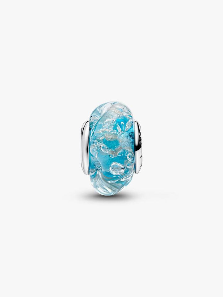 Pandora Turquoise Murano Glass & Glitter Charm 794701C01