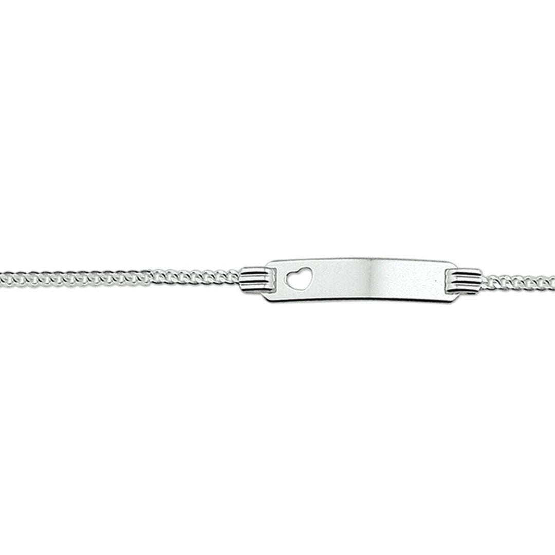 graveerarmband hart gourmette 13-15cm