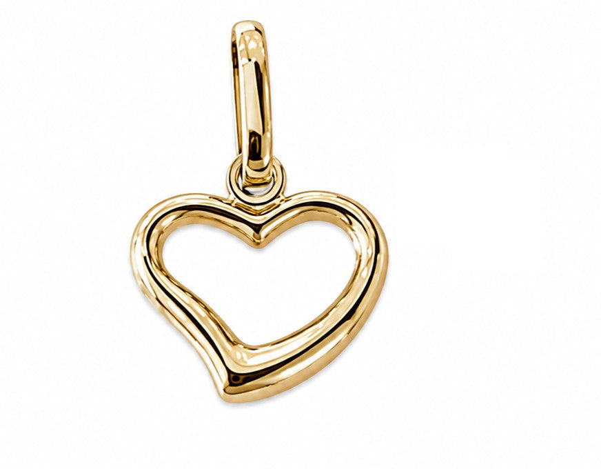 14 Karaat Geelgouden Hart Hanger – 18 x 11 mm