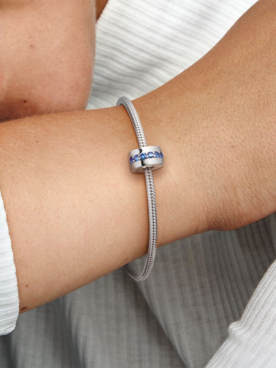 Pandora Blue Sparkle Clip Charm 791972C01