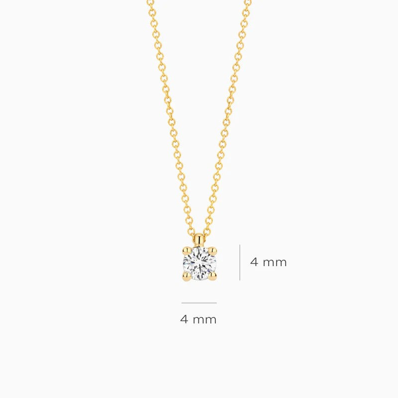 Blush Collier LG3001Y in 14 Kt Geelgoud met Lab Grown Diamant