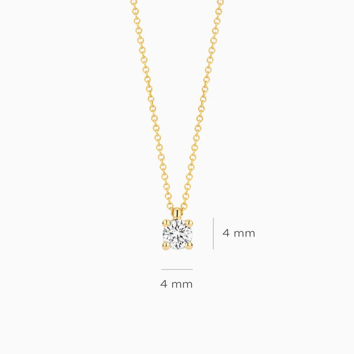 Blush Collier LG3001Y in 14 Kt Geelgoud met Lab Grown Diamant