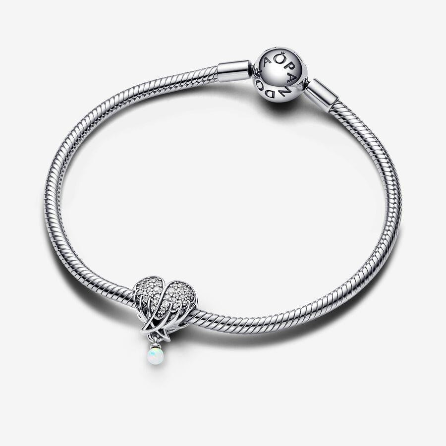 Pandora Sprankelende Engelenvleugels &amp; Hart Bedel 792980C01